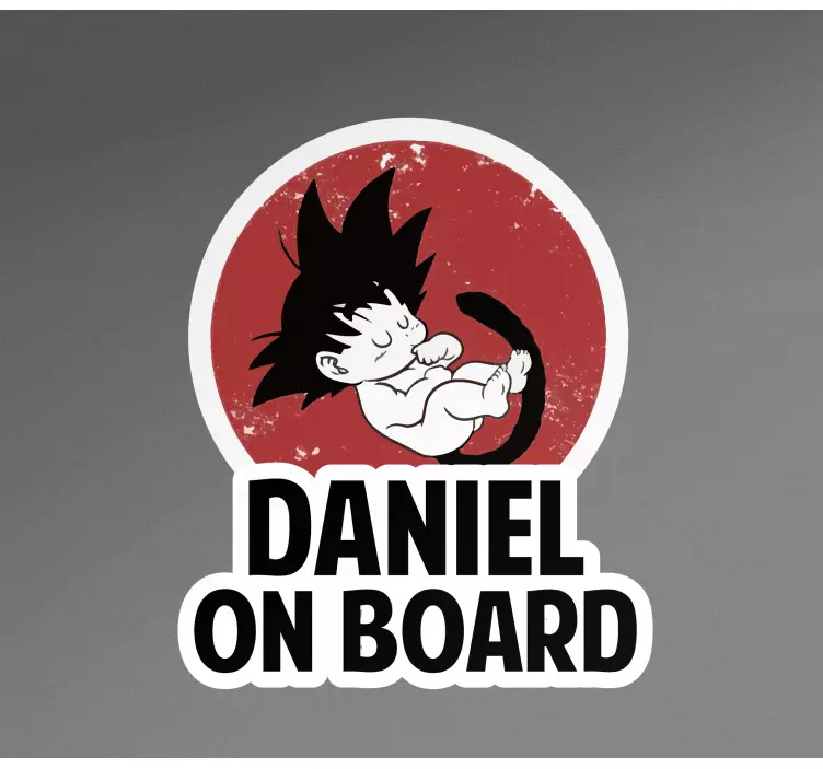 Calca para auto personaje de bebé personalizable - TenVinilo