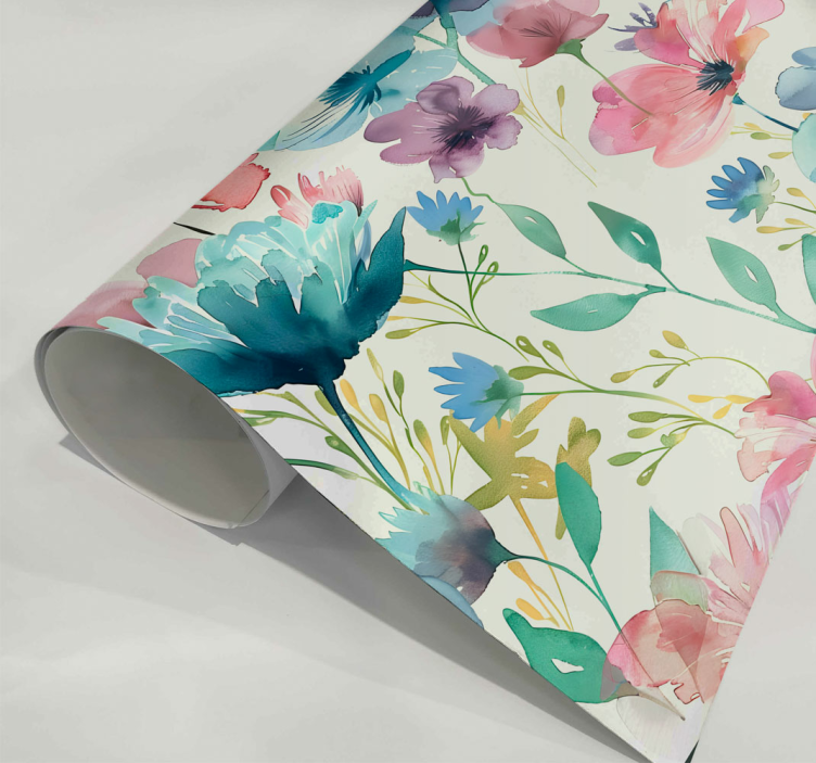 Vinilo de flor flores silvestres en verano - TenVinilo