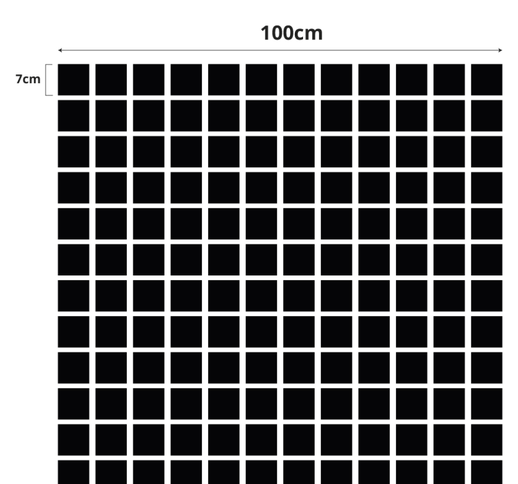 Vinilo para cristal ventana escala cuadrados grises - TenVinilo