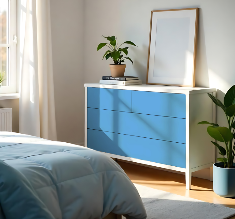 Vinilo adhesivo azul claro mate - TenVinilo