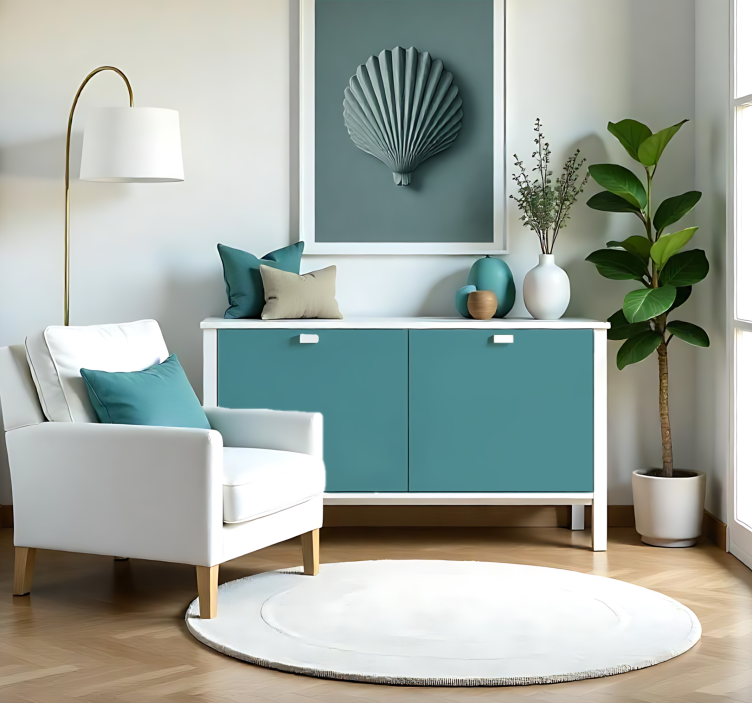 Vinilo adhesivo turquesa oscuro mate - TenVinilo