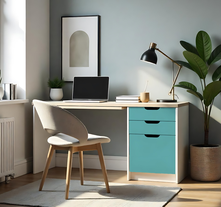 Vinilo adhesivo turquesa medio mate - TenVinilo