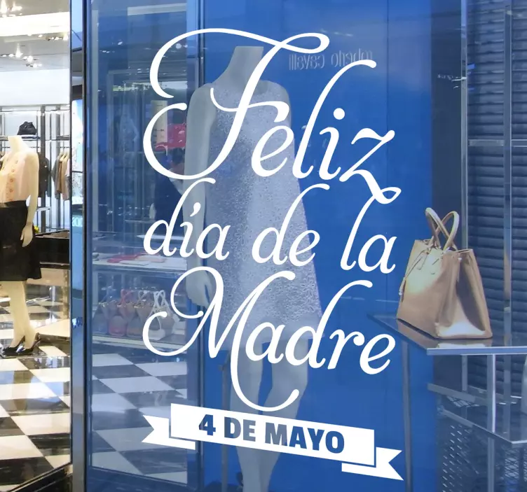 Adhesivo conmemorativo día madre - TenVinilo