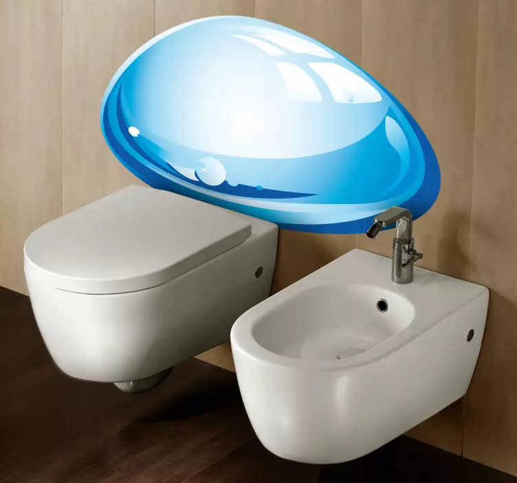 Adhesivo decorativo gota brillante - TenVinilo