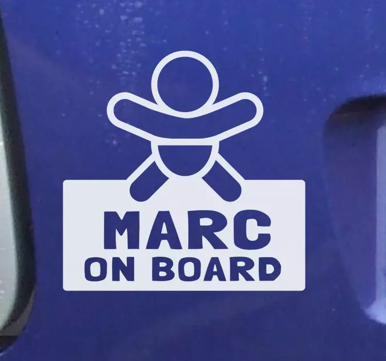 Adhesivo para coche personalizable - TenVinilo