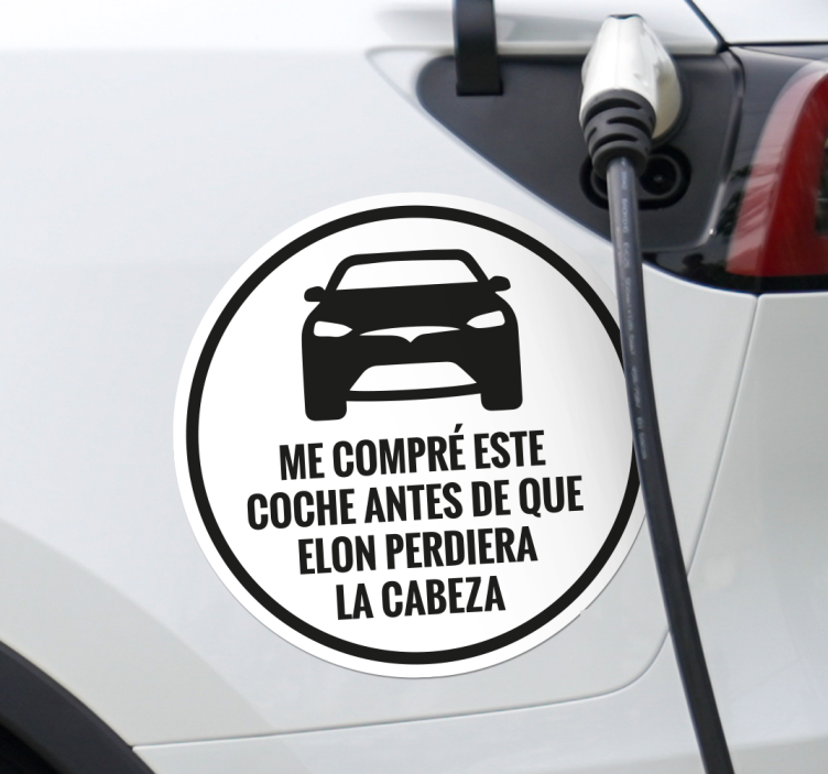 Calca para auto me compré este tesla antes - TenVinilo