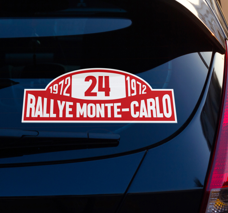 Calca para auto número de rally de montecarlo - TenVinilo