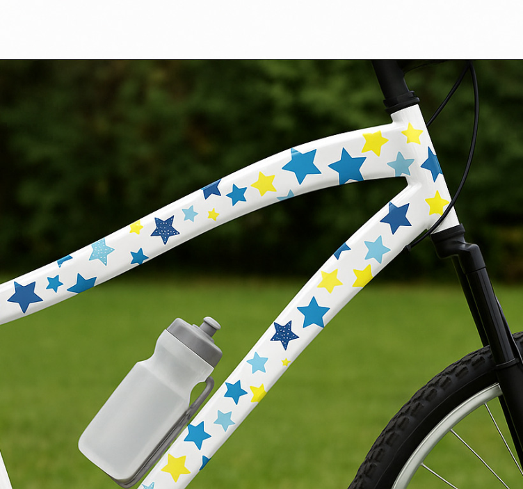 Calca para bicicleta estrellas coloridas - TenVinilo