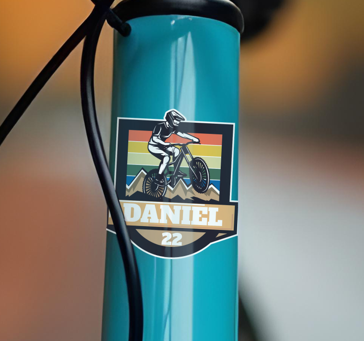Calca para bicicleta vintage personalizado - TenVinilo