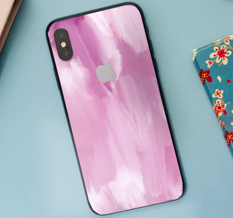 Calcomanía iPhone paleta abstracta rosa - TenVinilo