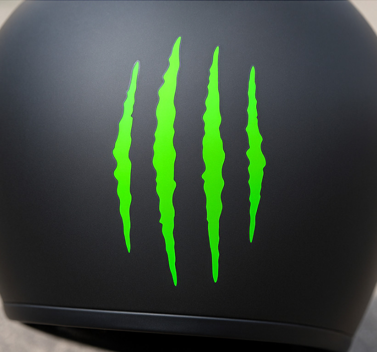 Calcomanía para moto diseño de rayas monocolor - TenVinilo