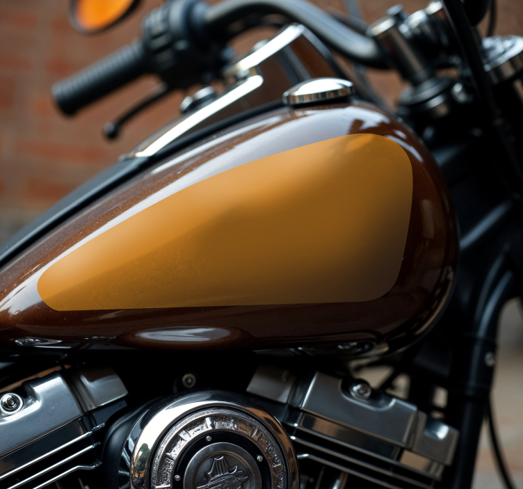 Calcomanía para moto tanque monocolor - TenVinilo