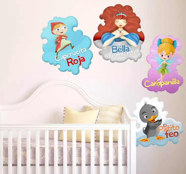 Colección infantil pegatinas cuatro cuentos - TenVinilo