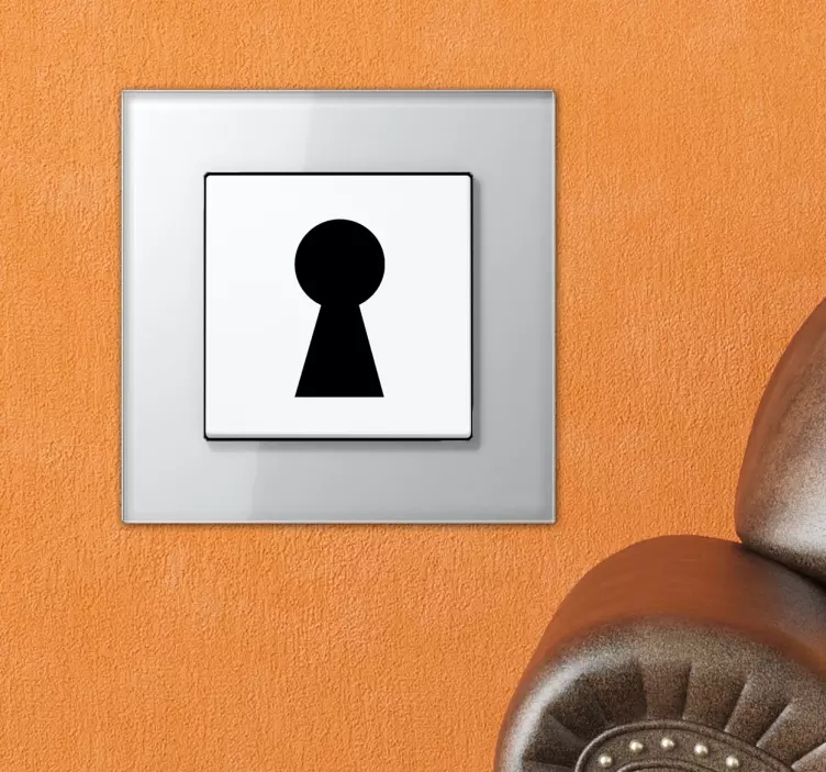 Pegatina para interruptor kit cerradura - TenVinilo