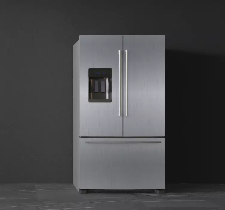 Vinilo para nevera de Acero - TenVinilo