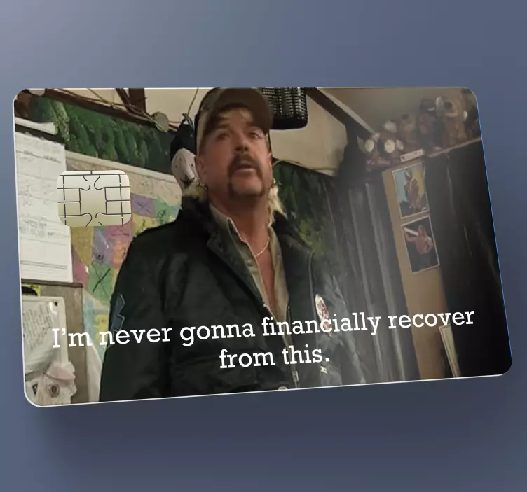 Vinilo tarjetas de crédito tiger king one - TenVinilo