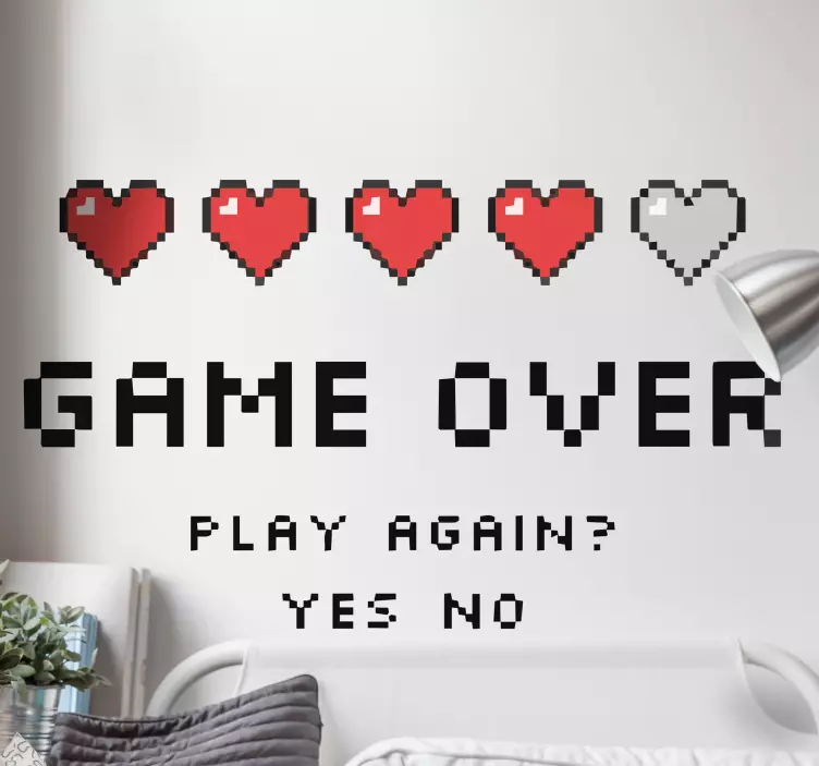 Vinilo PlayStation Juego pixel art estilo de juego retro - TenVinilo