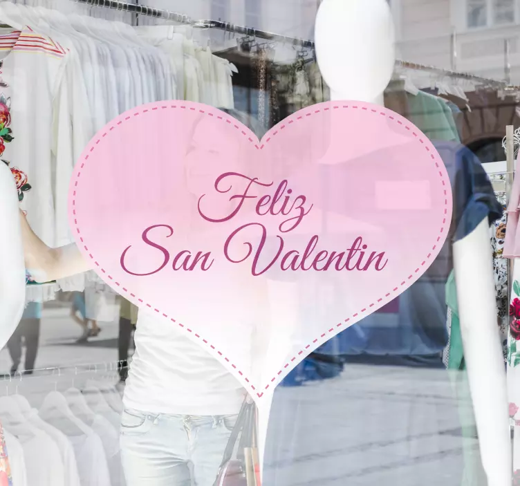Pegatina San Valentín pegatinas personalizadas san valentin - TenVinilo