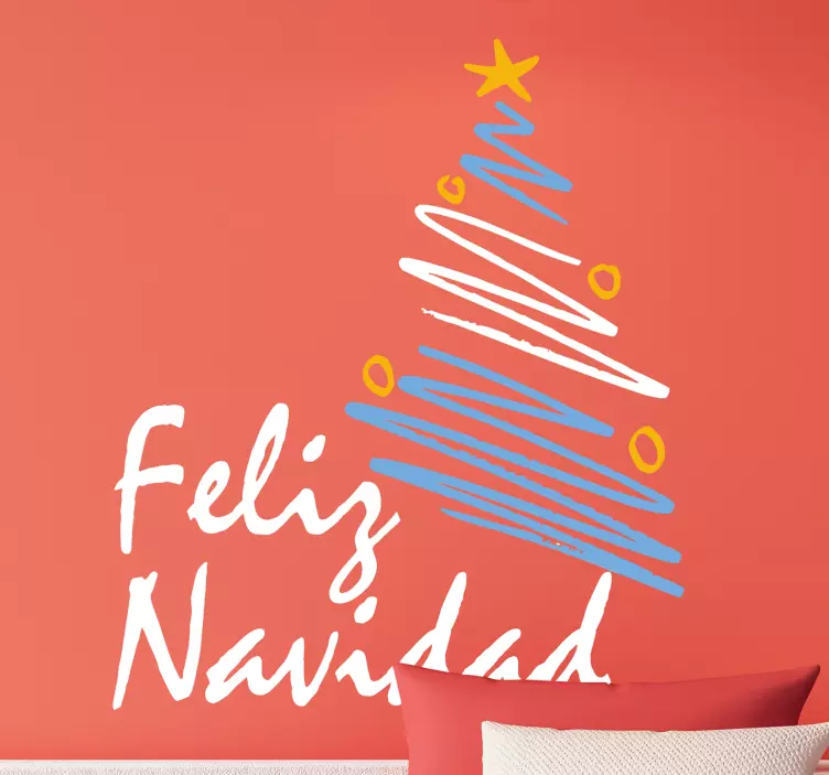 Pegatinas Feliz Navidad Argentina - TenVinilo