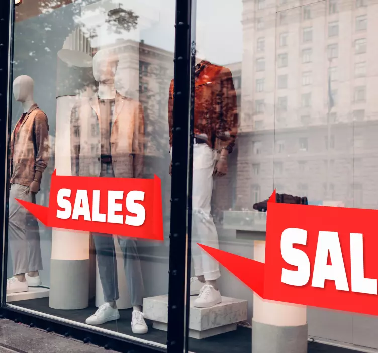 Pegatinas personalizables para escaparate - TenVinilo