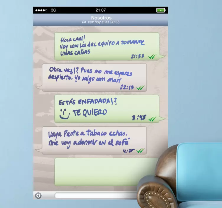 Pizarra vileda pantalla whatsapp - TenVinilo