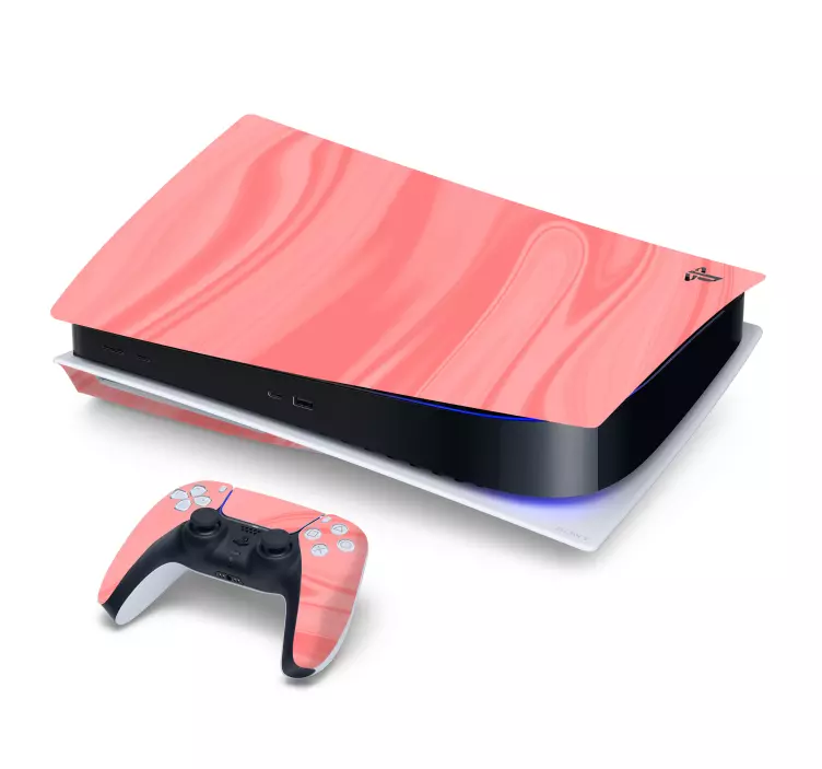 Skin ps4 acabado rosa elegante - TenVinilo