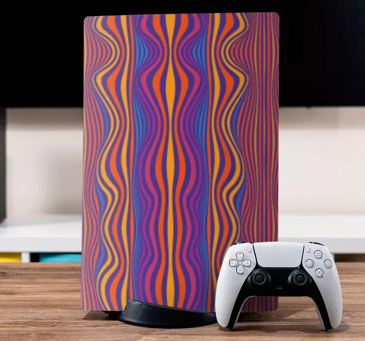 Skin PS4 creación de estilo ondulante - TenVinilo