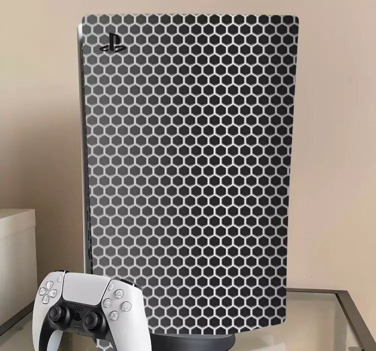 Skin PS4 cubierta con patrón hexagonal - TenVinilo