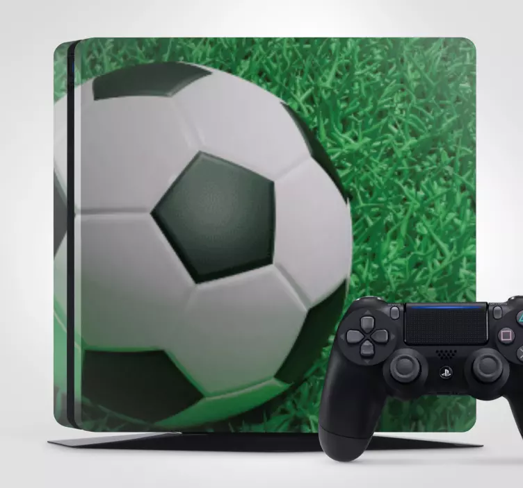 Skin PS4 diseño de balón de fútbol - TenVinilo