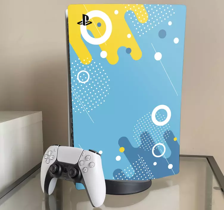 Skin ps4 explosión de color vivo - TenVinilo