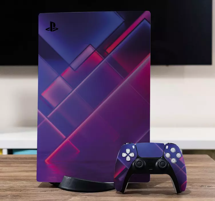 Skin ps4 funda con patrón geométrico - TenVinilo