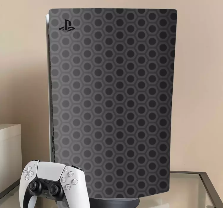 Skin ps4 funda de diseño hexagonal - TenVinilo