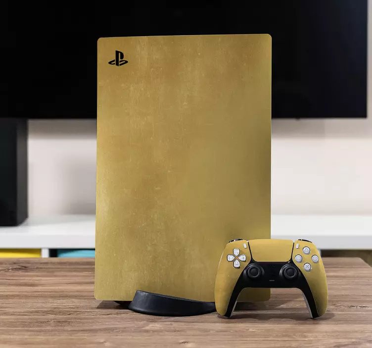 Skin ps4 funda dorada para consola - TenVinilo