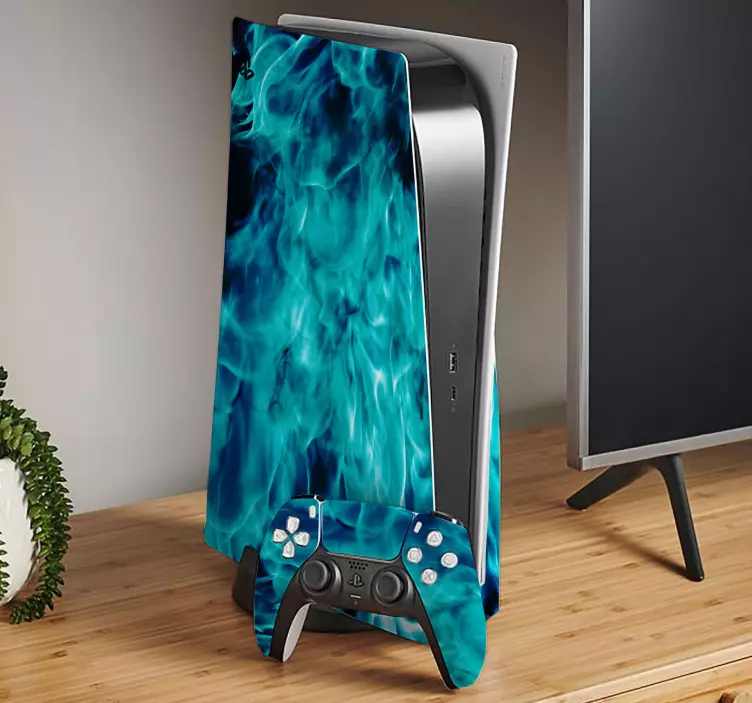 Skin ps4 llamas azules místicas - TenVinilo