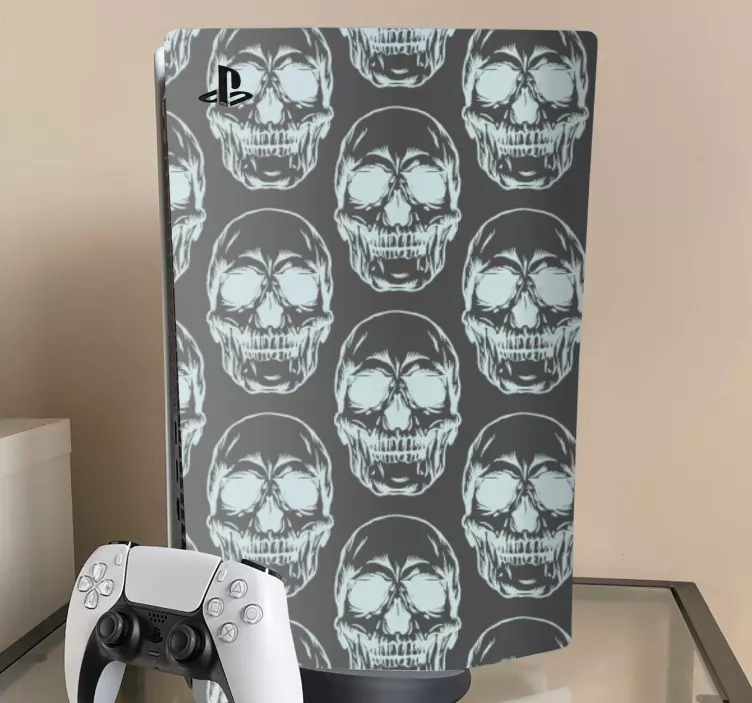 Skin PS4 motivo de calavera - TenVinilo
