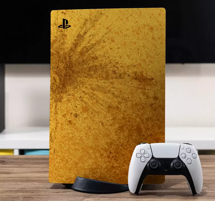 Skin ps4 panel dorado texturizado - TenVinilo