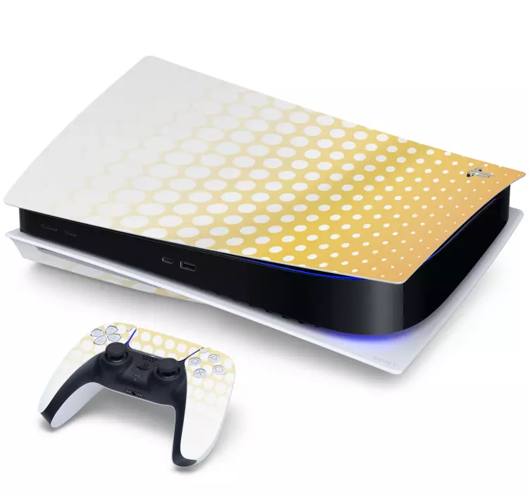 Skin ps4 patrón de círculos en degradé - TenVinilo