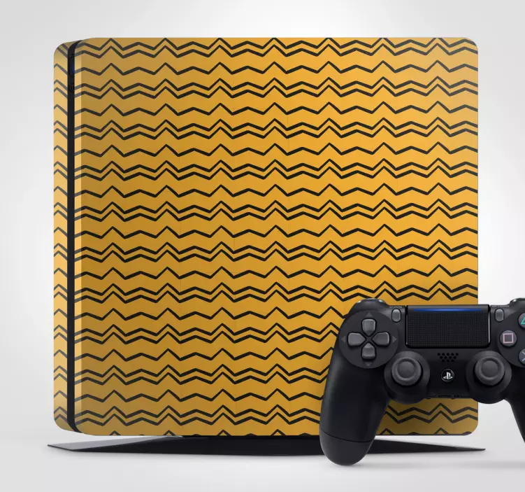 Skin PS4 patrón en zigzag - TenVinilo