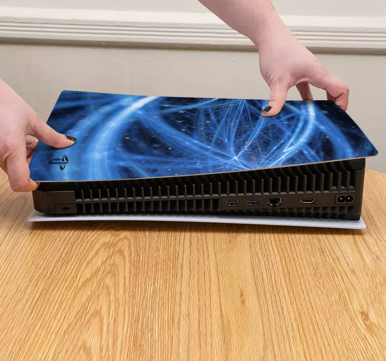 Skin ps4 patrones azules místicos - TenVinilo