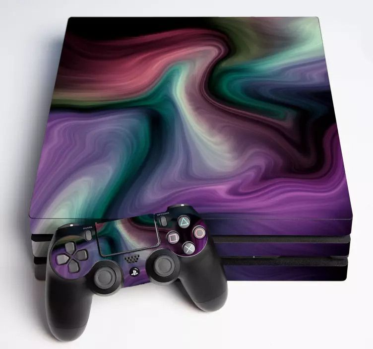 Skin PS4 patrones coloridos arremolinados - TenVinilo