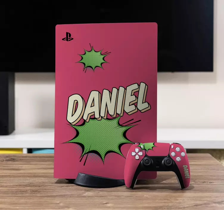Skin PS4 personaje de estilo cómico - TenVinilo