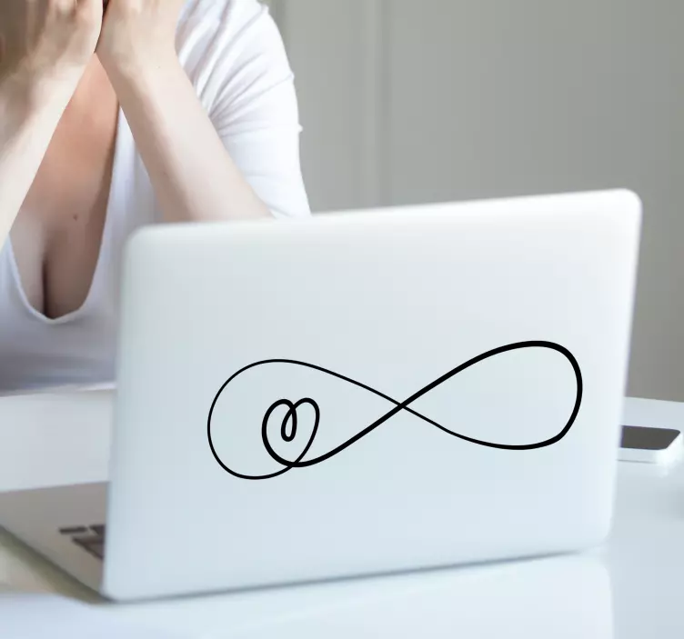 Sticker de amor love infinito - TenVinilo