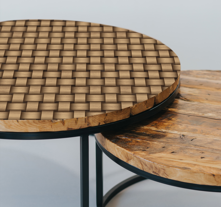 Vinilo para mueble madera se entrelaza - TenVinilo