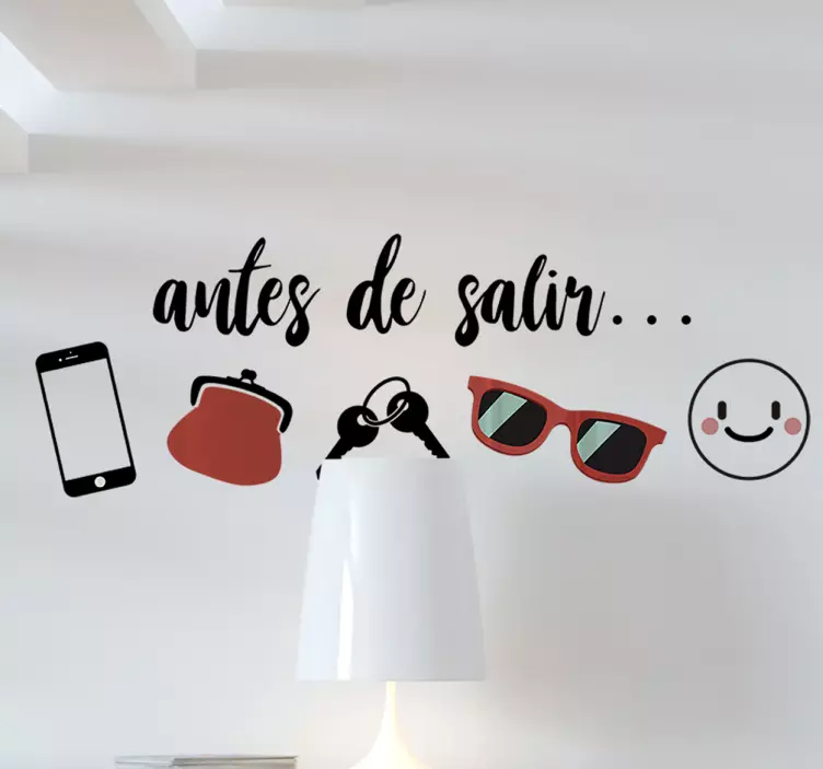 Vinilo para recibidor antes de salir - TenVinilo