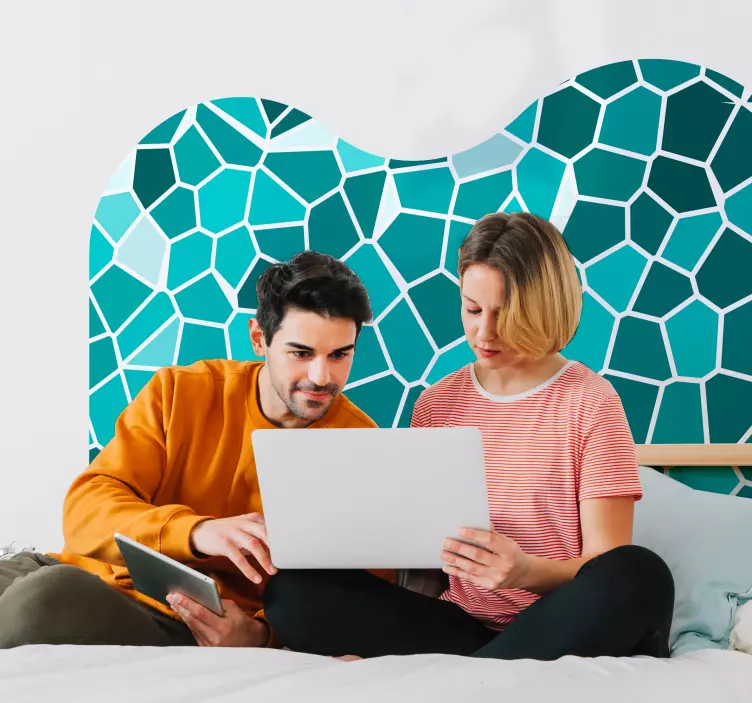 Vinilo cabecero Mosaico abstracto - TenVinilo