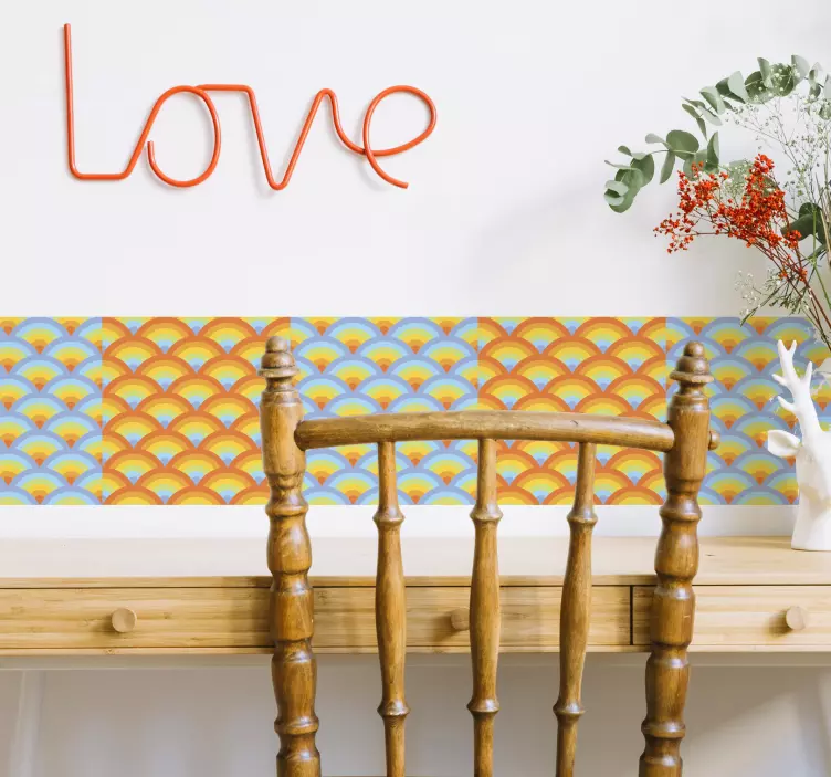 Vinilo cenefa caleidoscopio - TenVinilo