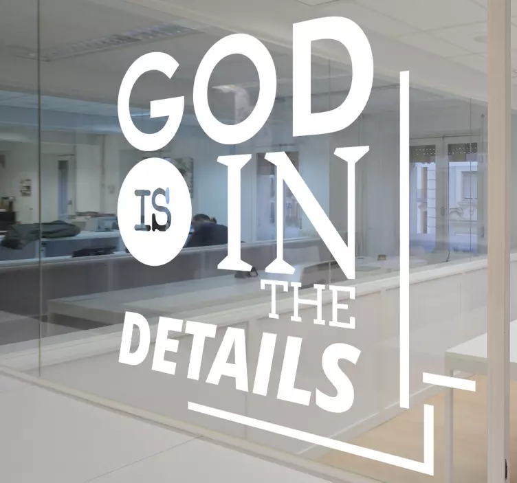 Vinilo cita Mies Van der Rohe - TenVinilo