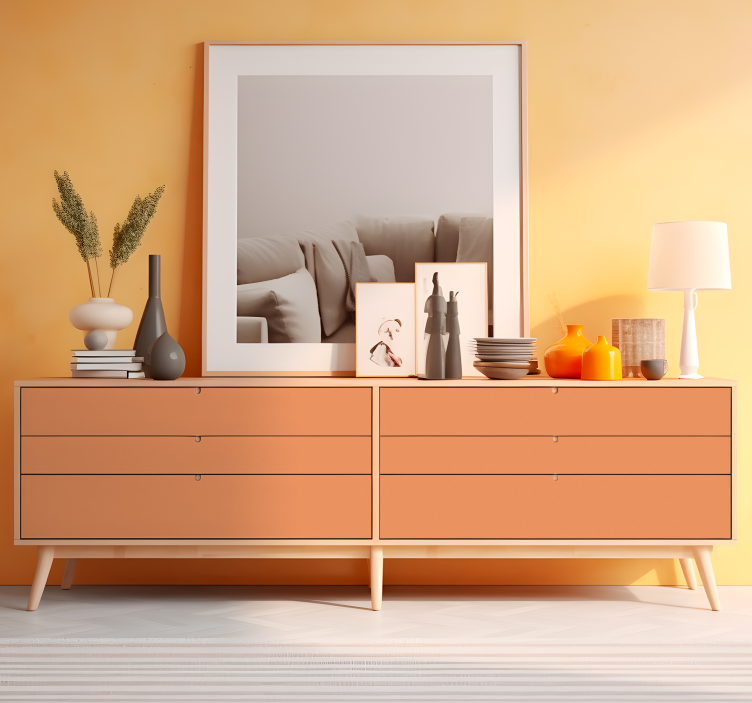 Vinilo color aplastamiento de albaricoque - TenVinilo