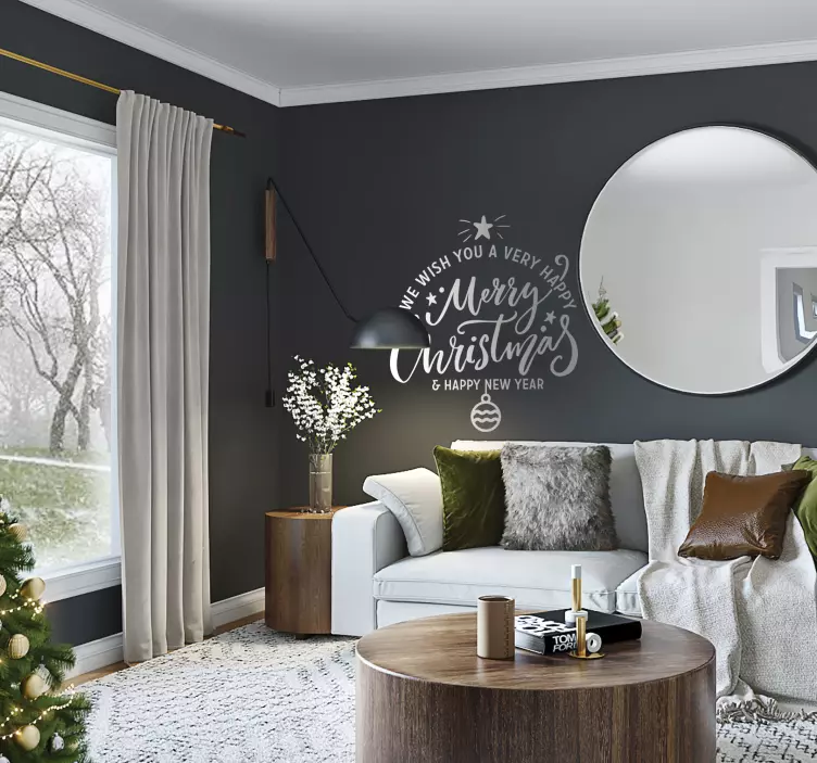 Pegatinas de navidad Decoración original de feliz navidad - TenVinilo