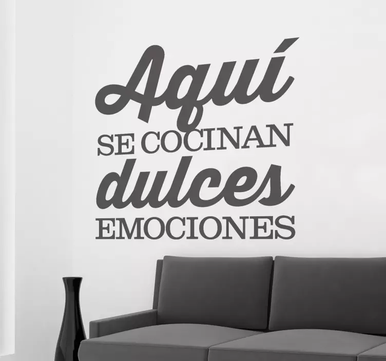 Vinilo decorativo aquí se cocinan - TenVinilo